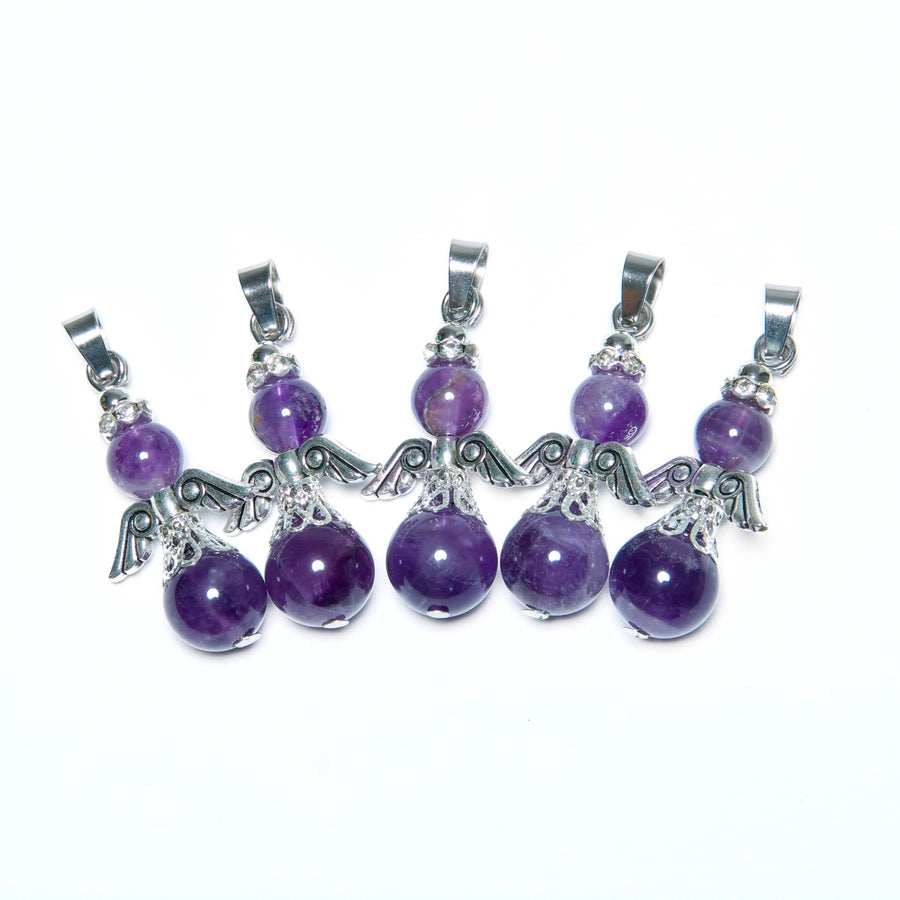 Engel Edelsteen Pendant Set (5st) - Amethyst