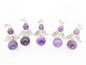 Engel Edelsteen Hangerset (5st) - Amethist