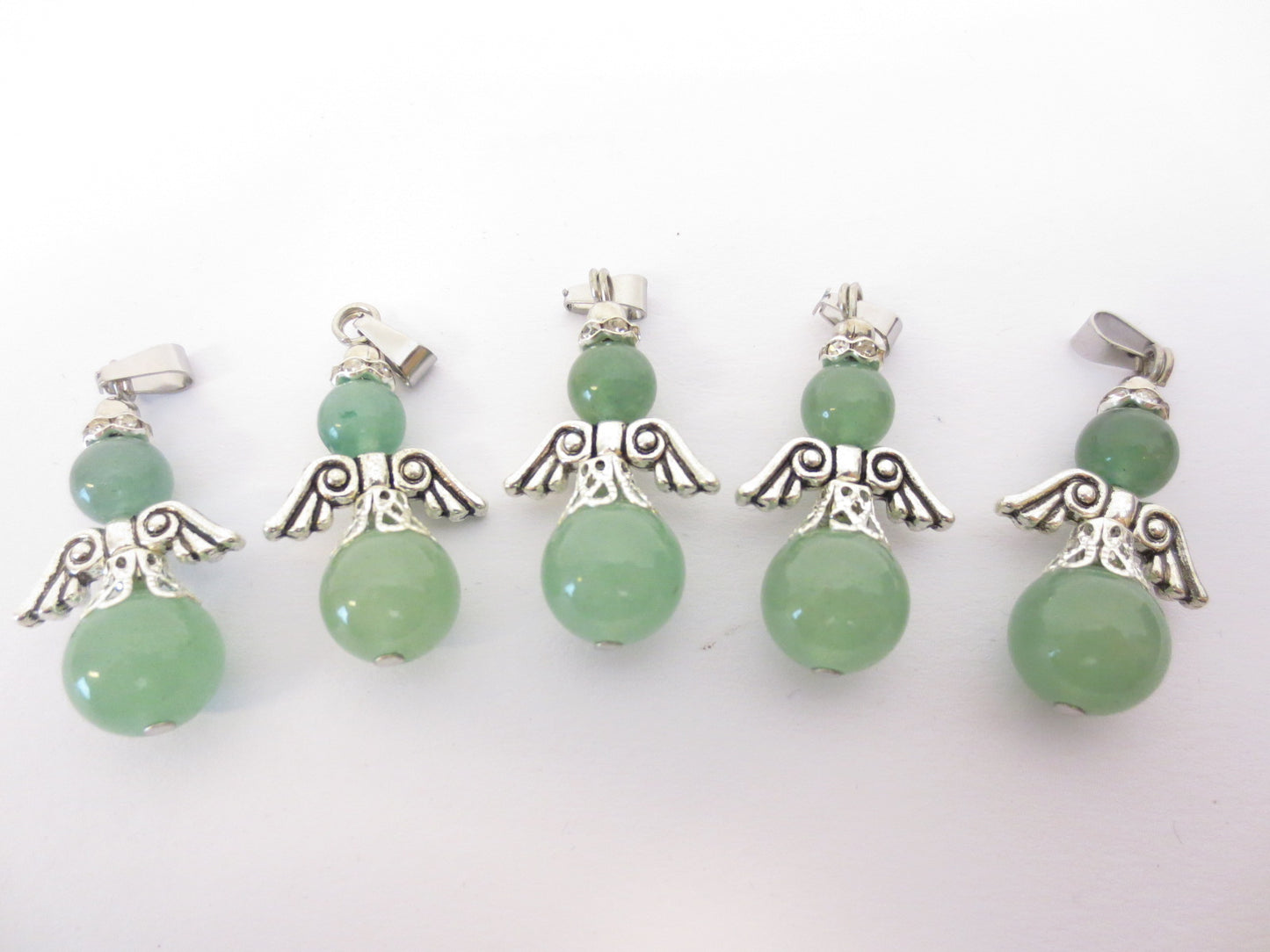 Engel Edelsteen Hanger Set (5st) - Aventurijn