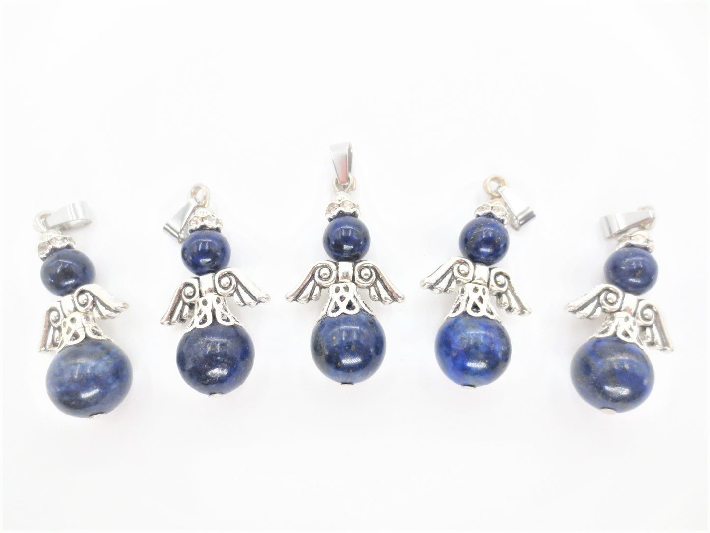 Engel Edelstein Anhnger Set (5 stuks) - Lapis Lazuli