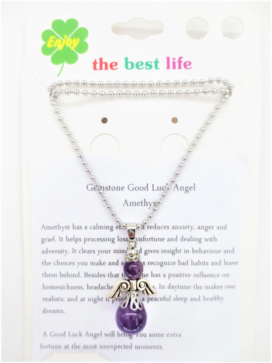 Engelen ketting - amethyst