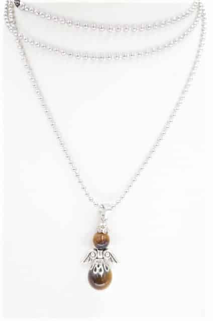 Engelen ketting - tijgeroog