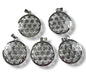 Flower of Life Hanger Set van 5 Zilver