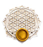 Flower of Life Wierookhouder - Rond Wit (6 stuks)
