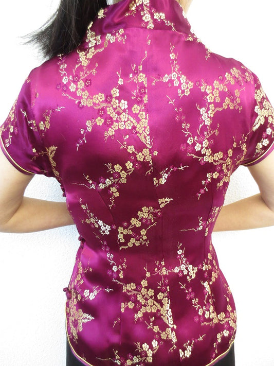 fuchsia/gold with Blossom