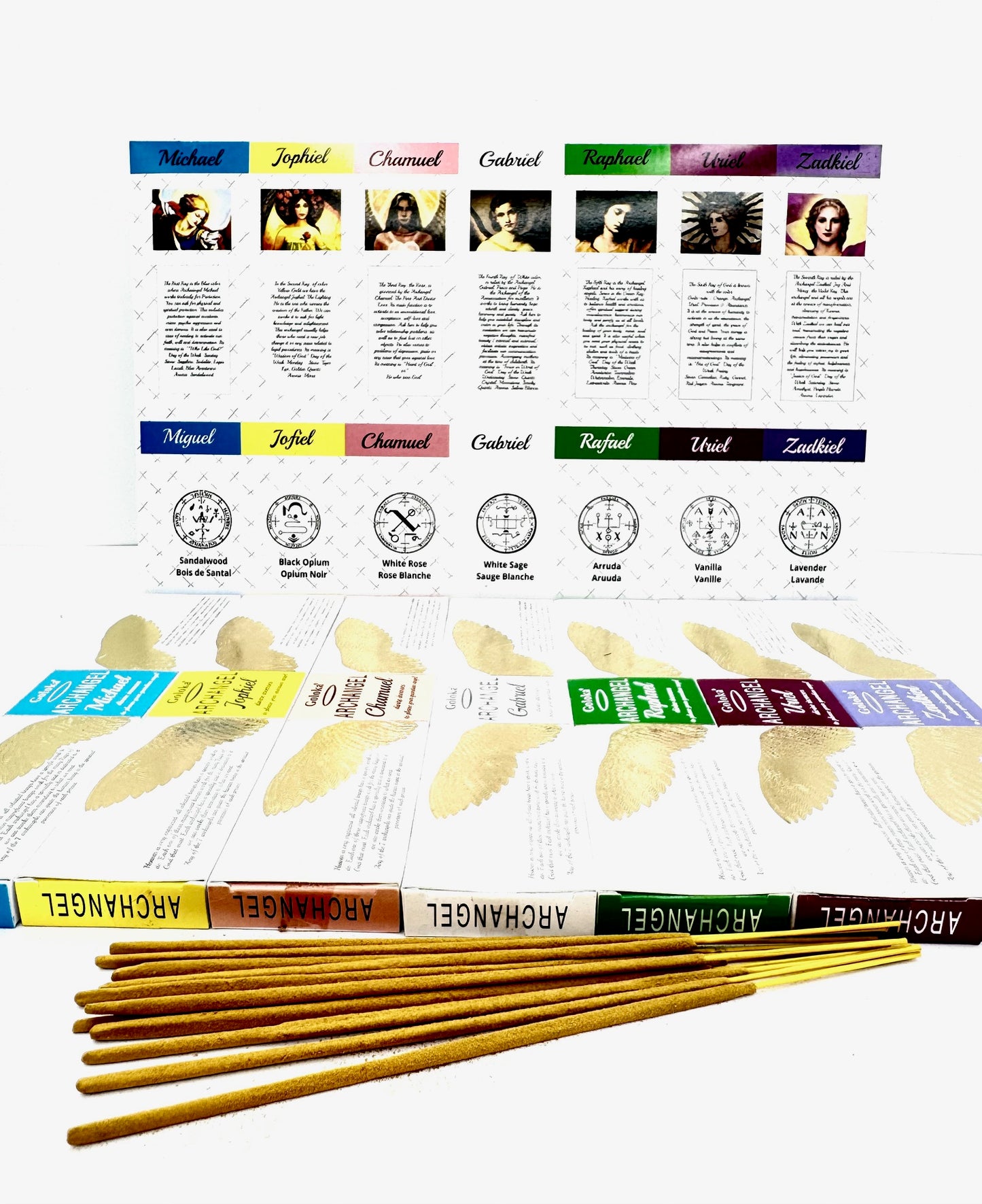 Goloka 7 Aartsengelen Cadeaupakket Räucherstäbchen