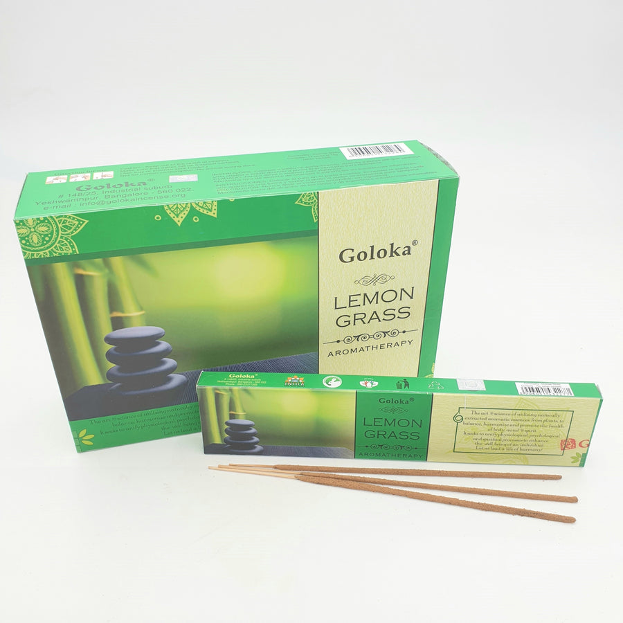 Goloka Lemongrass Aromatherapy Masala Wierookstokjes