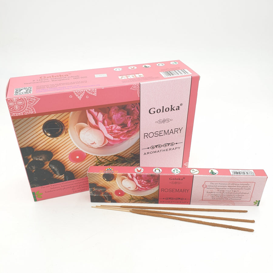 Goloka Rosemary Aromatherapy Masala Wierookstokjes