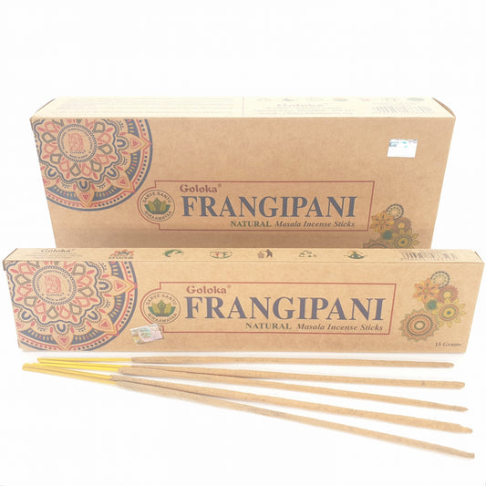 Goloka Frangipani Natural Masala Wierookstokjes