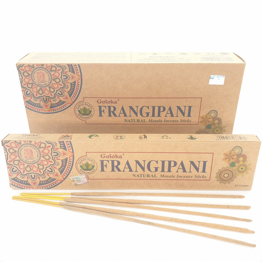 Goloka Frangipani Natural Masala Wierookstokjes