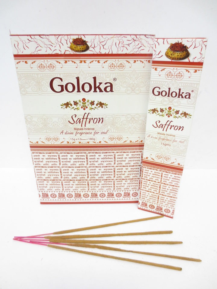 Goloka Safran Masala Räucherstäbchen