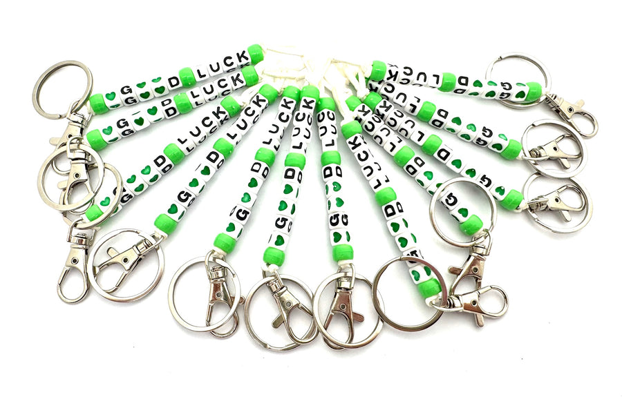 Good Luck Sleutelhangers - Groen 12 stuks
