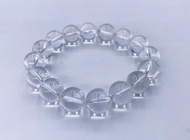 12 mm Edelstein armband in doos - Bergkristall