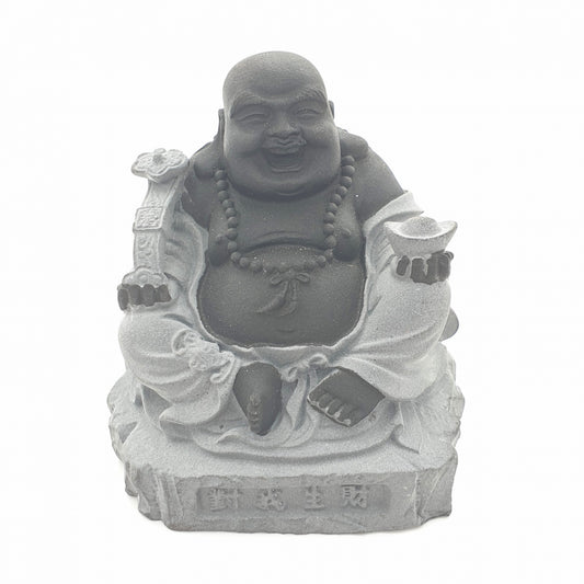 Grohandel - Happy Buddha zit met Yuni Hmatit