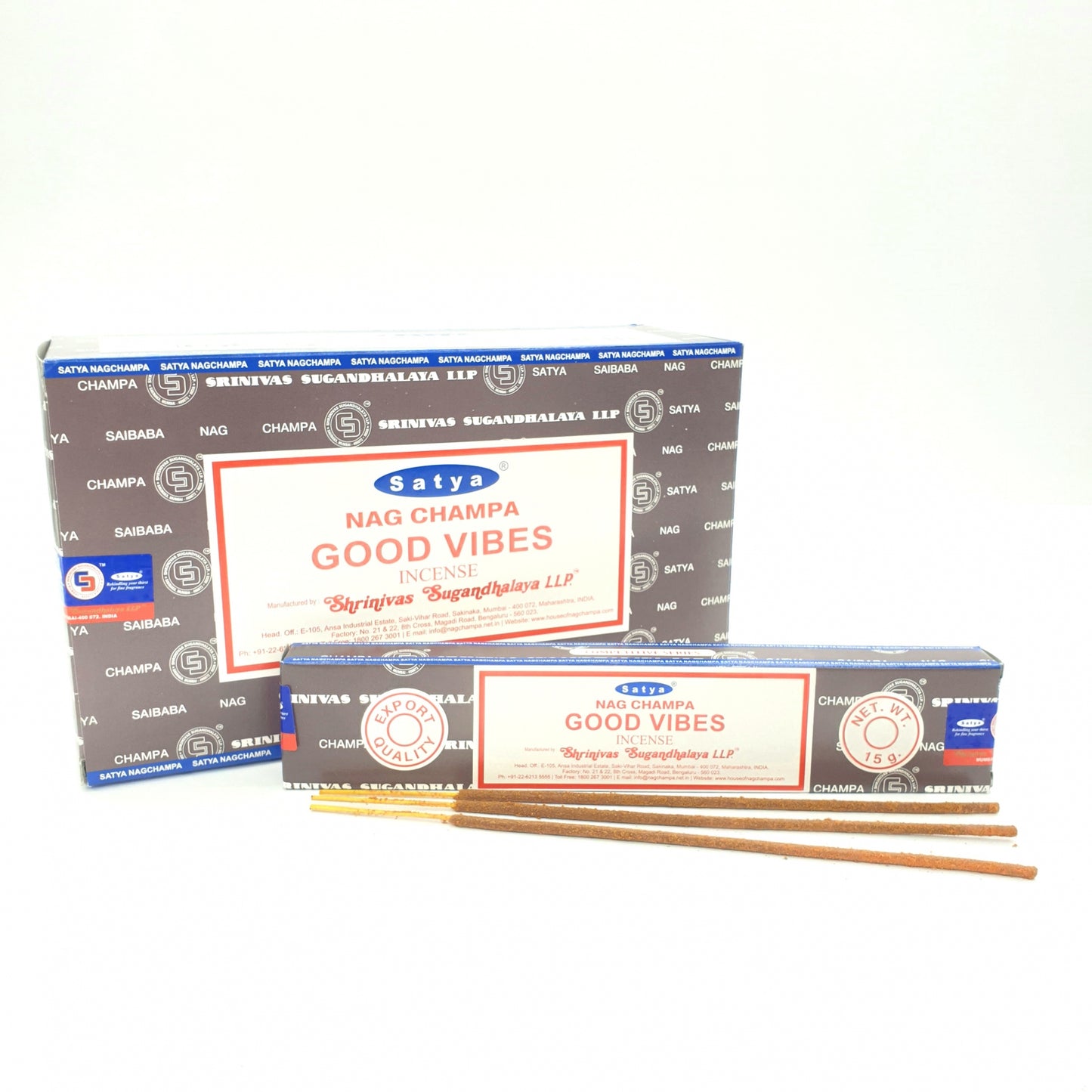 Satya Nag Champa – Goede Vibes 15g
