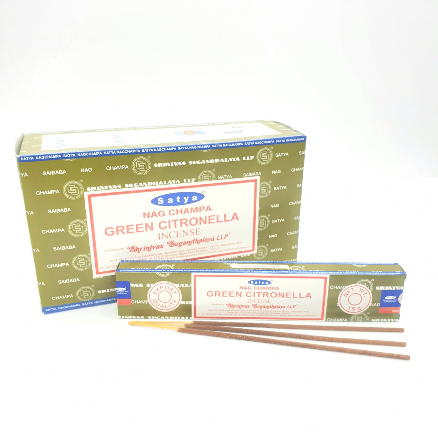 Satya Nag Champa - Groene Citronella 15g