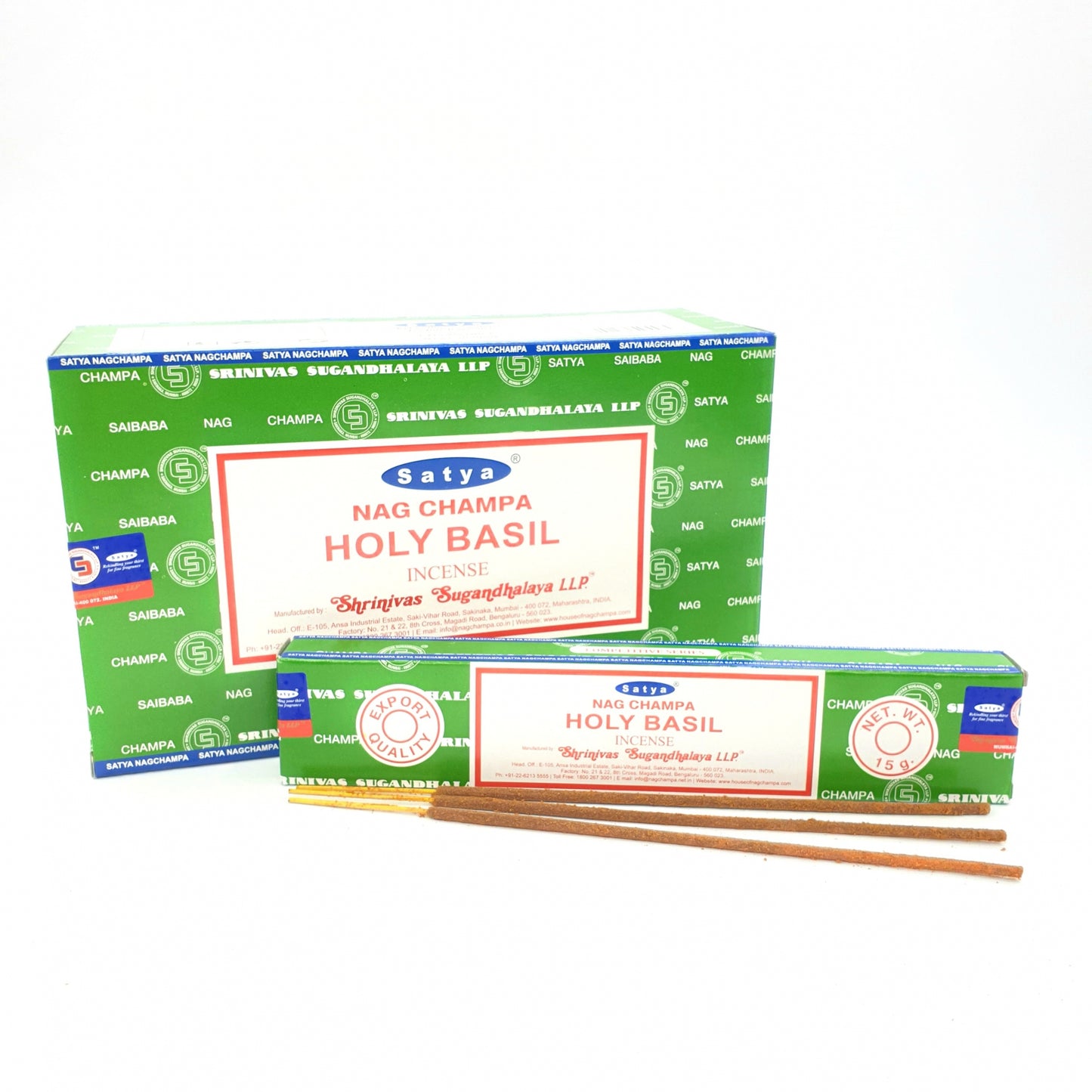 Satya Nag Champa - Heilige Basilicum 15g