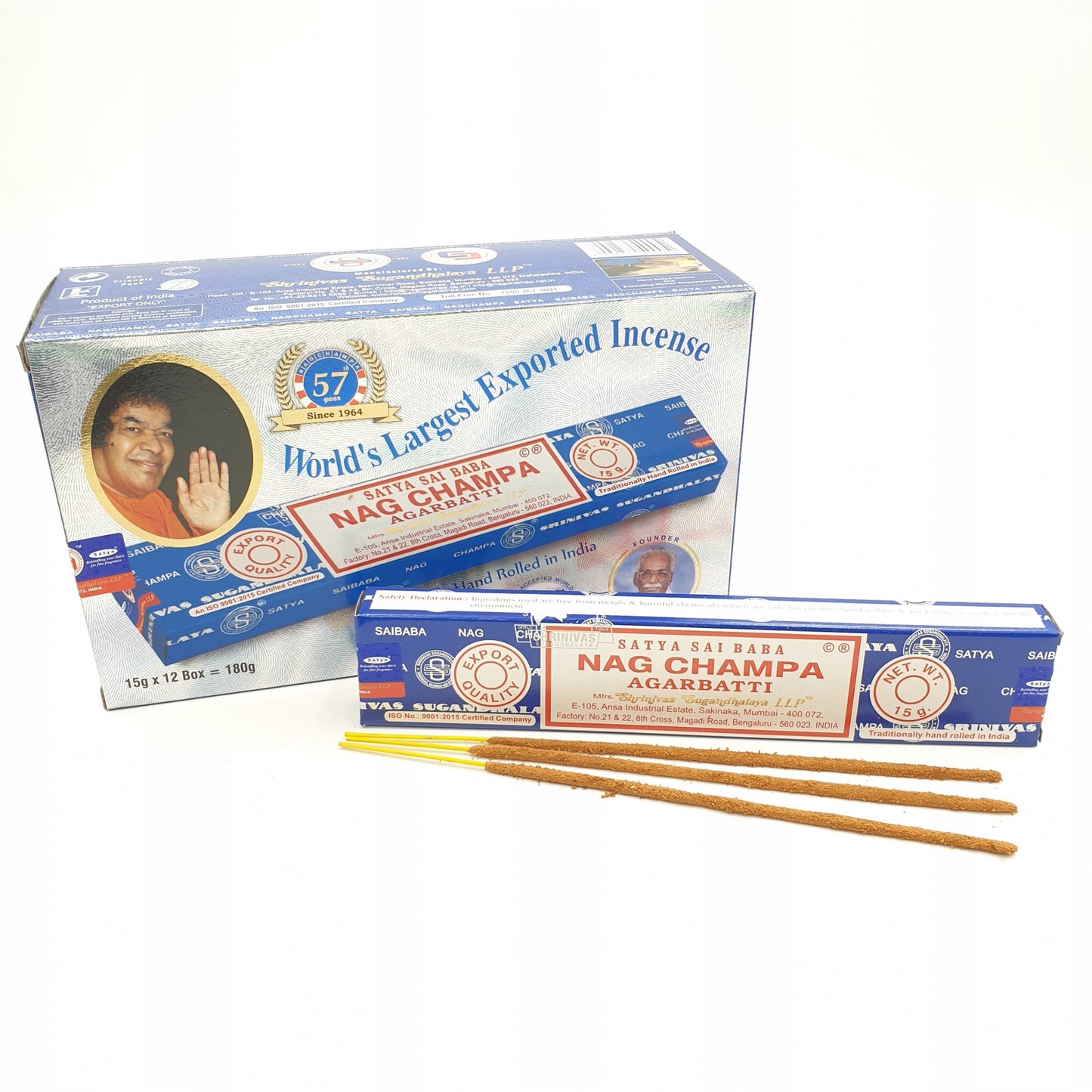 Satya Sai Baba Nag Champa - 40g (58. jubileum, 2022)