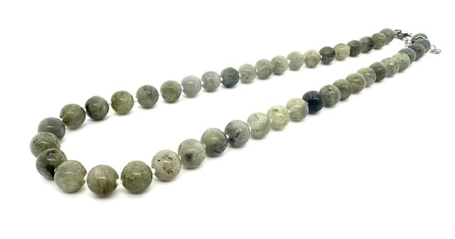 Groothandel – 8 mm Labradoriet Kralenketting (zonder doosje)