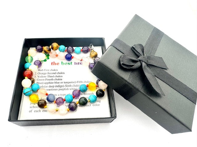 Groothandel – 8 mm Gemengde Kralenketting (met doosje)