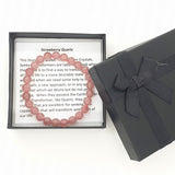 8 mm Aardbeienkwarts Edelsteen Armband – Cadeaudoos Inclusief