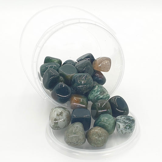 Groothandel - Edelsteen Cluster Moss Agate 20-30mm