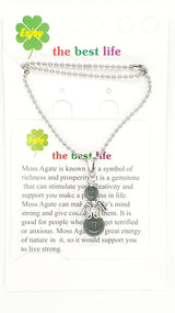 Groothandel - Engelen ketting Moss Agate