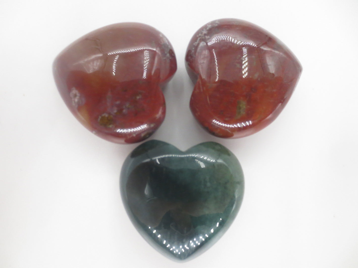 Edelsteen Hart met Cadeauzakje - Indianen Agaat (3e)