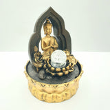 Meditatie Led Verlichting Thai Boeddha Lotus en Goud Fontein Klein (2291)