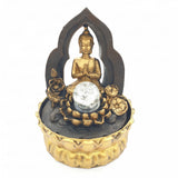 Meditatie Led Verlichting Thai Boeddha Lotus en Goud Fontein Klein (2291)