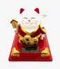 Groothandel Maneki-Neko Lucky Cat op zonne-energie - Turkoois