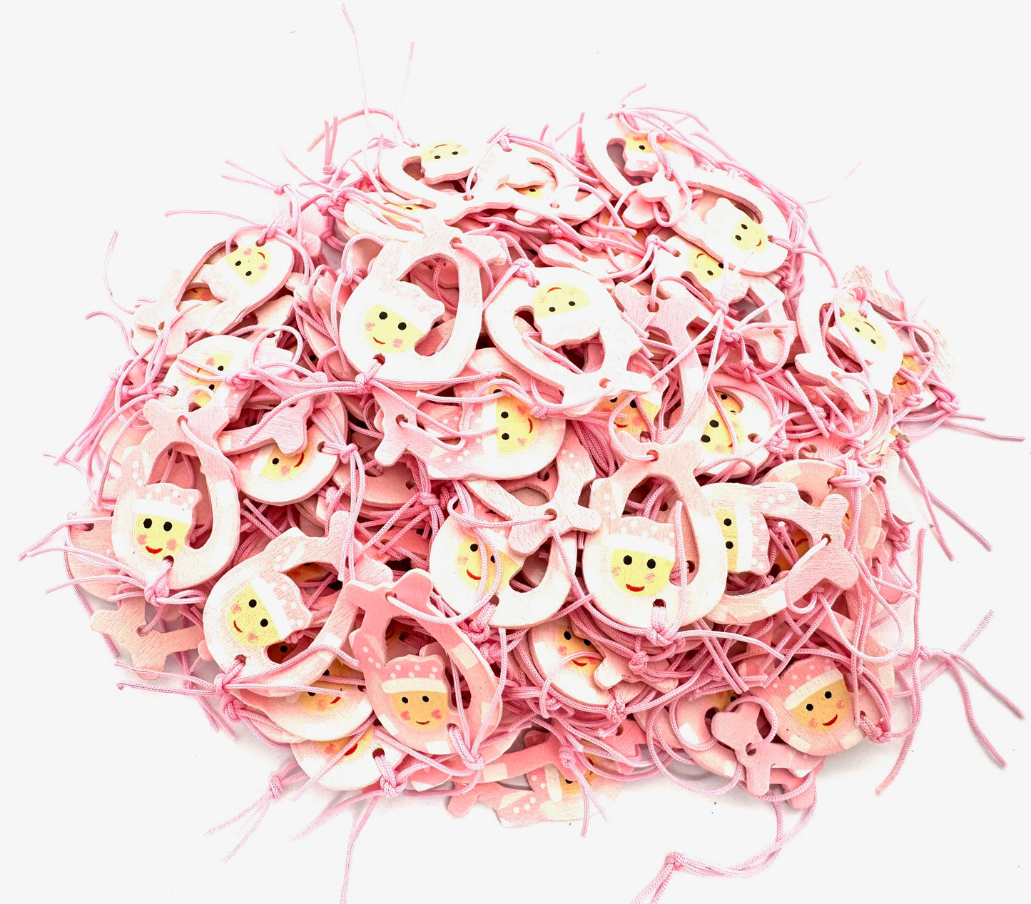 Großhandel Rosa Weihnachts-Kleiderbügel (50 Stück)