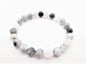 8mm Edelsteen Armband zonder Cadeaudoos - Zwart Haar Kwarts