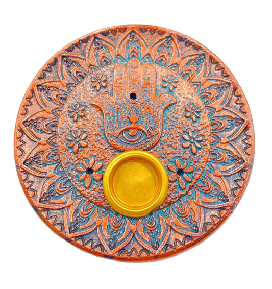 Hamsa Rucherstbchenhalter liep brons