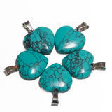 Hartje Pendant Groothandel - Turquoise (5st)