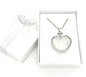Hartvormige Bergkristal Hanger Ketting met Geschenkdoos