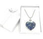 Hartvormige Lapis Lazuli Hanger Ketting met Geschenkdoos