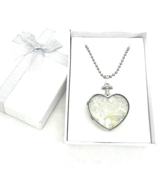 Hartvormige Opaal Hanger Ketting met Geschenkdoos