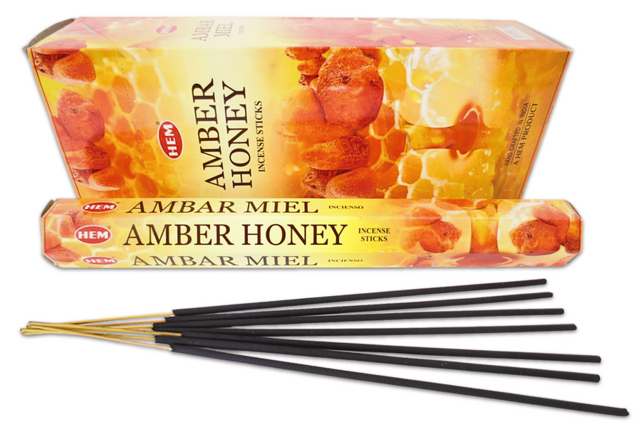 HEM Amber Honey Hexa Wierookstokjes