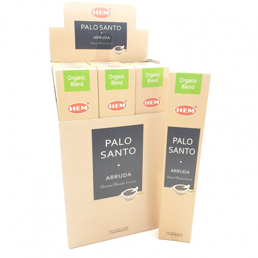 HEM Organic Blend Palo Santo &amp; Arruda Wierookstokjes