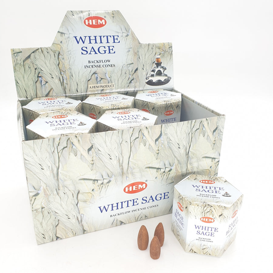 HEM Backflow Kegeltjes - White Sage