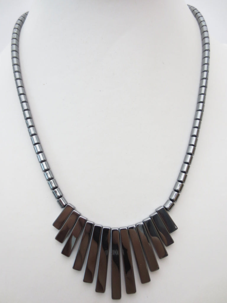 Hematiet staafjes ketting