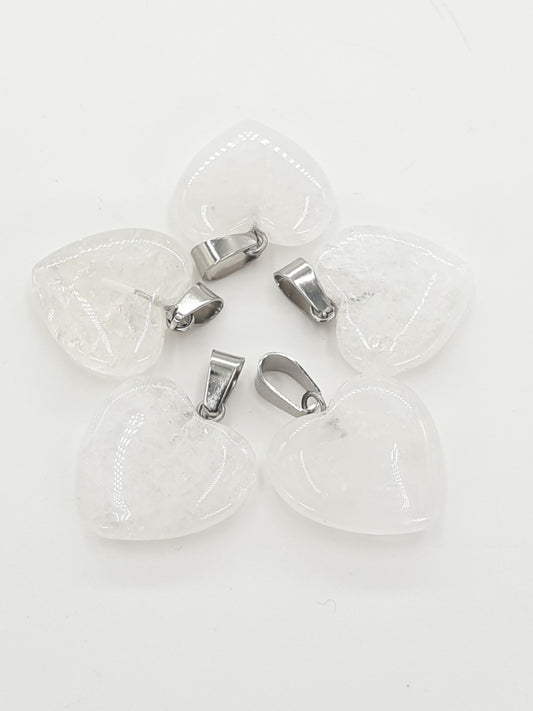 Herz Anhnger Grohandel - Bergkristall (5e)