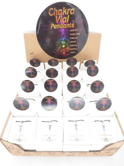 7 Chakra Vial Hanger ketting - groothandel