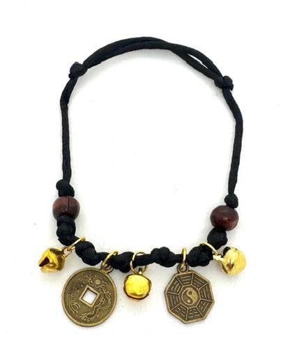 Verstellbare Glücksmünzen-Armbänder II, 12 Stück