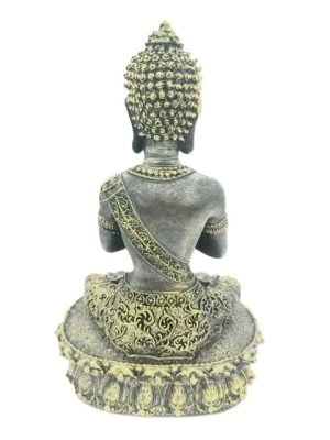 Tibetisch Boeddhabeeld – Goud en Zwart