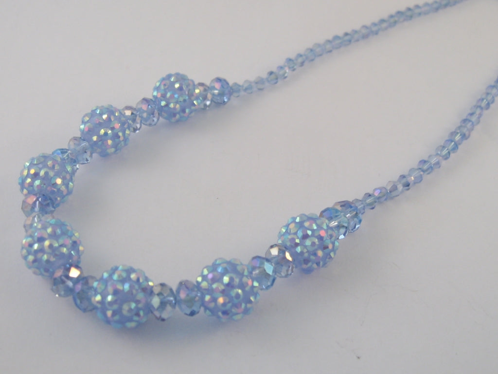 Imitatie Shamballa Kette blauw