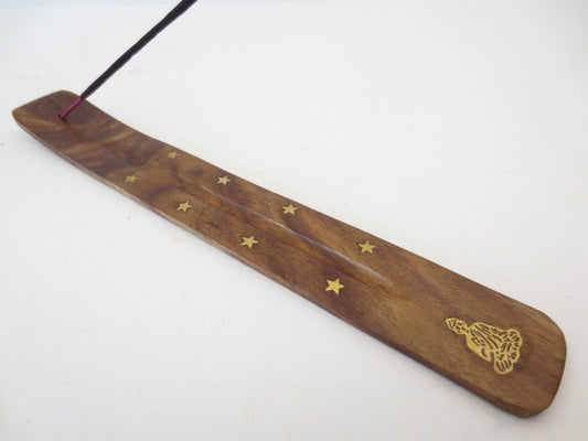 Houten wierookhouder plank - Boeddha (10 stuks)