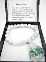 Jade Boeddha armband groot donkergroen