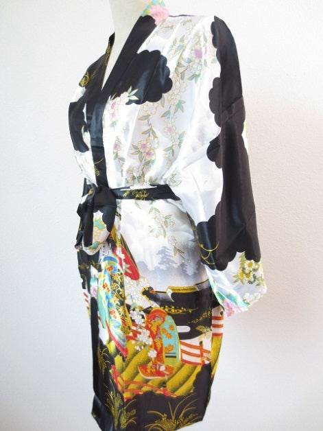 Japanse kimono Kort zwart